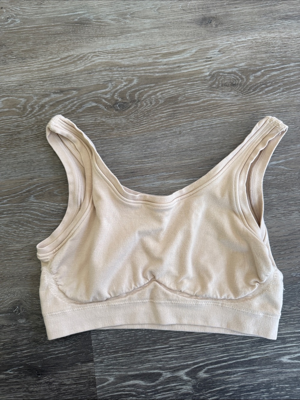 Hummus Seamless Light Beige Everyday Comfort Sports Bralette